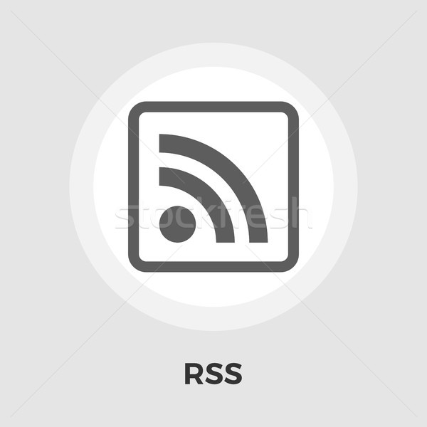 Rss ícone branco internet projeto arte Foto stock © smoki