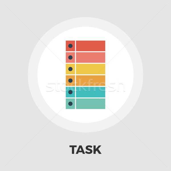 Check list icon flat Stock photo © smoki