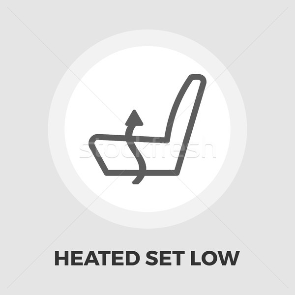 Heated set low flat icon Stock photo © smoki