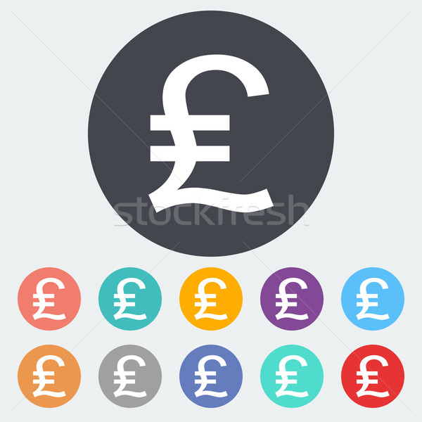 Pound sterling icon. Stock photo © smoki