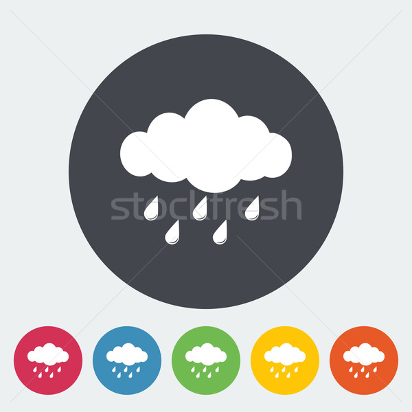 Rain icon Stock photo © smoki