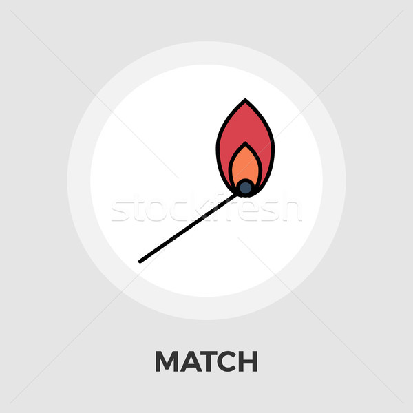 Match vector flat icon Stock photo © smoki