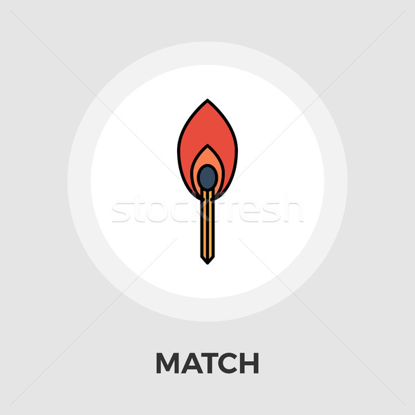 Stock photo: Match vector flat icon