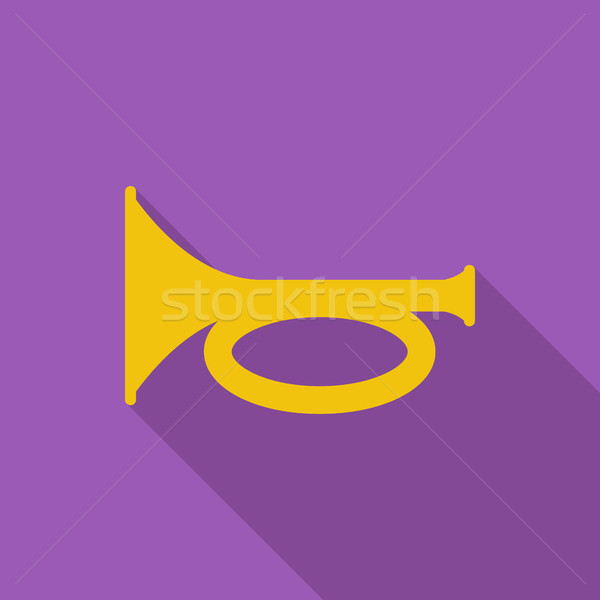 Horn icon Stock photo © smoki