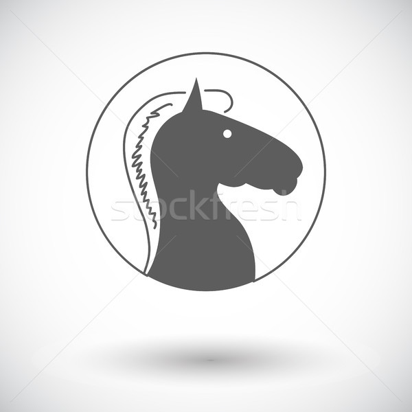 лошади икона белый природы дизайна Живопись Сток-фото © smoki