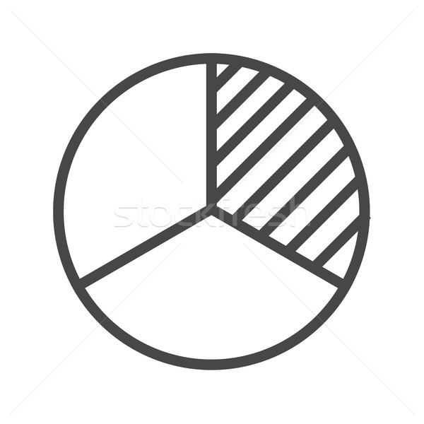 Pie Chart Vector Icon Stock photo © smoki