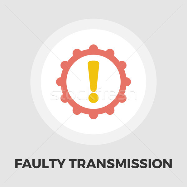 Faulty transmission flat icon Stock photo © smoki