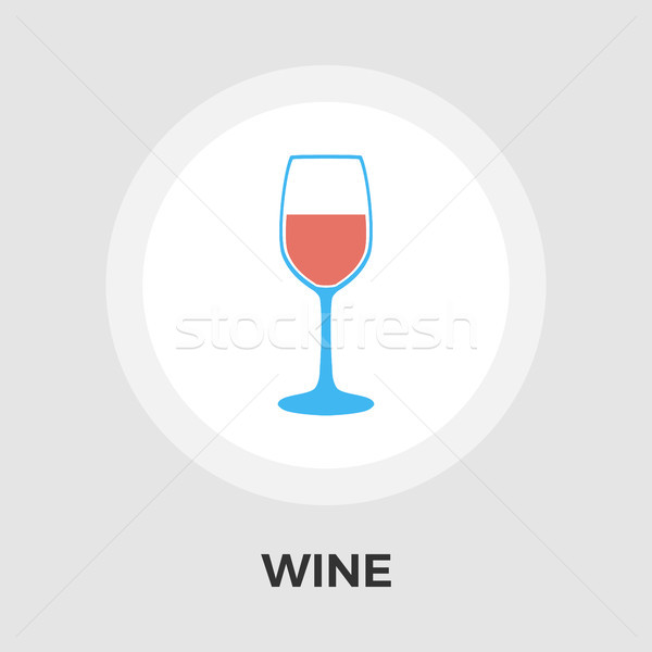 Wine vector flat icon Stock photo © smoki