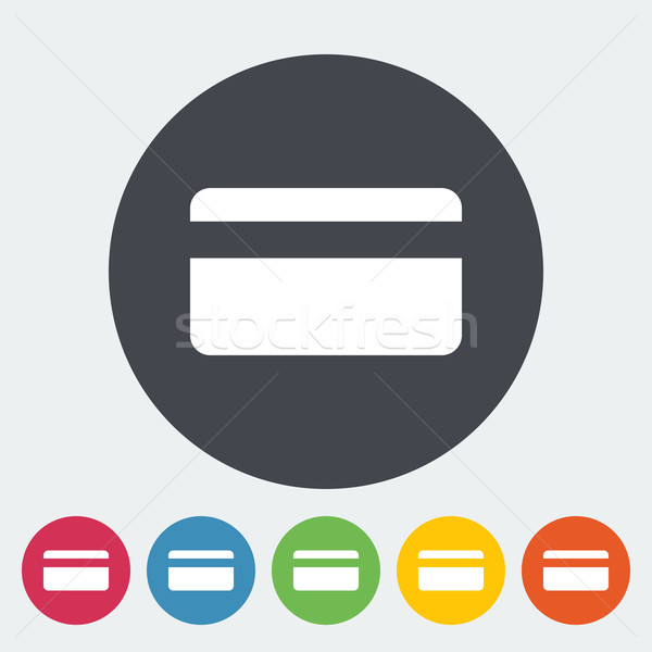 Credit card single icon. Stock photo © smoki