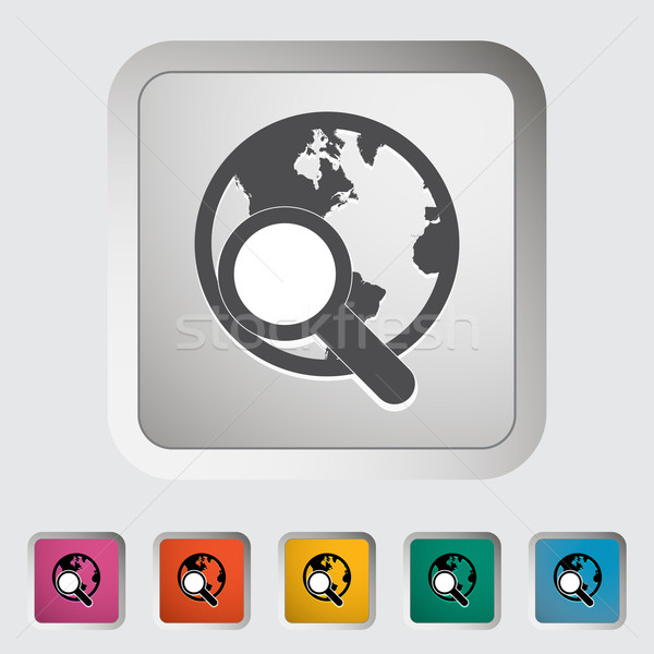 Global search single icon. Stock photo © smoki
