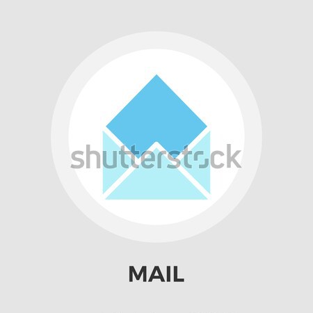 Umschlag Vektor Symbol isoliert weiß editierbar Stock foto © smoki