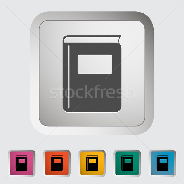 Book. Single flat icon. Stock photo © smoki