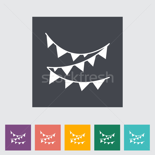 Bunting icon Stock photo © smoki