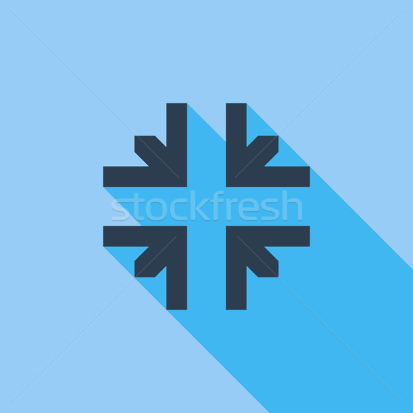 Deploying video flat icon. Stock photo © smoki