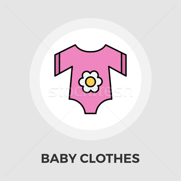 Baby Clothes Flat Icon Stock photo © smoki