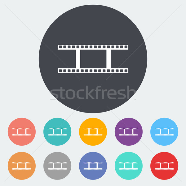 Film flat icon. Stock photo © smoki