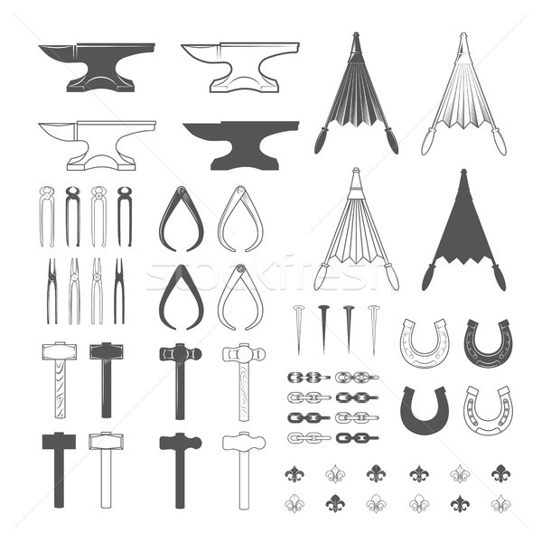 Blacksmith tools Stock photo © smoki