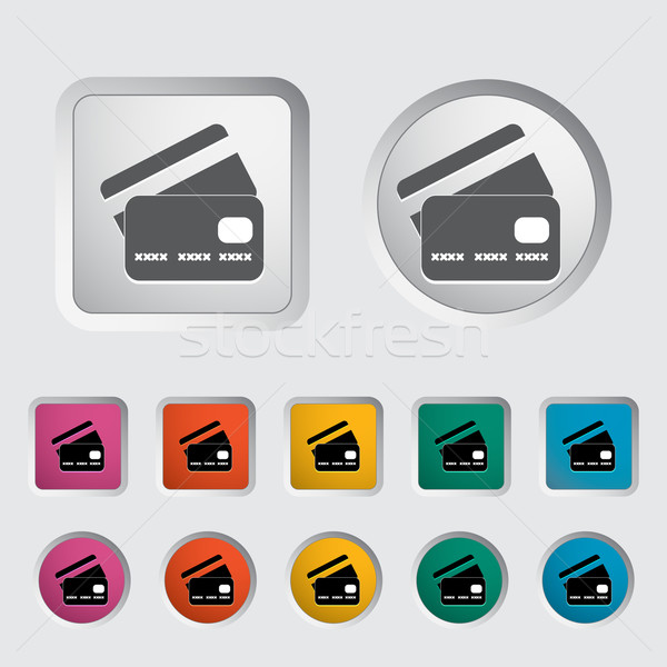 Credit card single icon. Stock photo © smoki