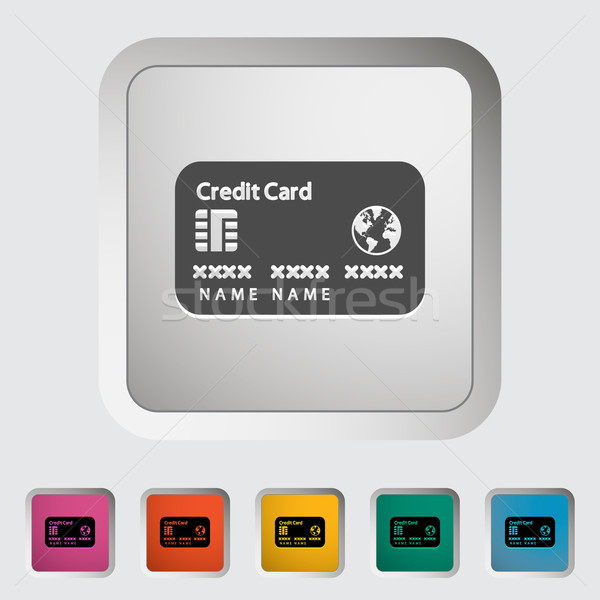 Credit card single icon. Stock photo © smoki