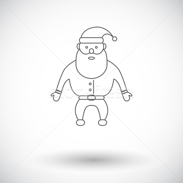 Stockfoto: Kerstman · icon · vector · web · mobiele · toepassingen