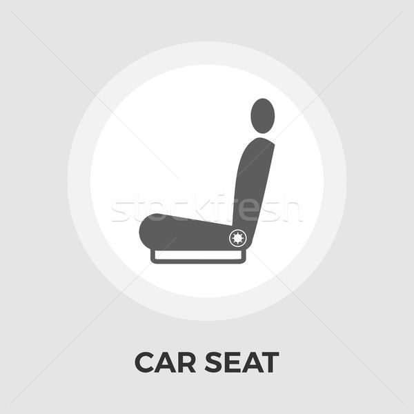 Car seat flat icon Stock photo © smoki