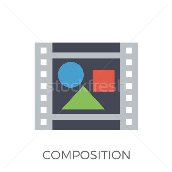 Composition Icon Vector Stock photo © smoki