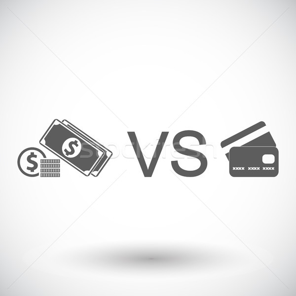 Cash vs card Stock photo © smoki