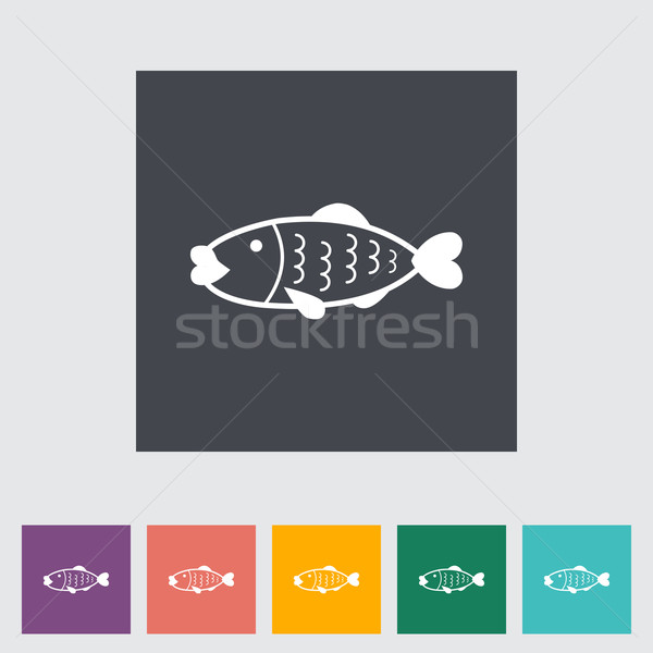 Stock photo: Fish icon