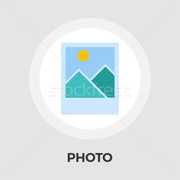 Photo flat Icon Stock photo © smoki