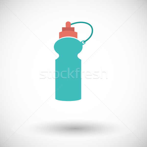Sport une bouteille d'eau icône blanche boire bouteille Photo stock © smoki