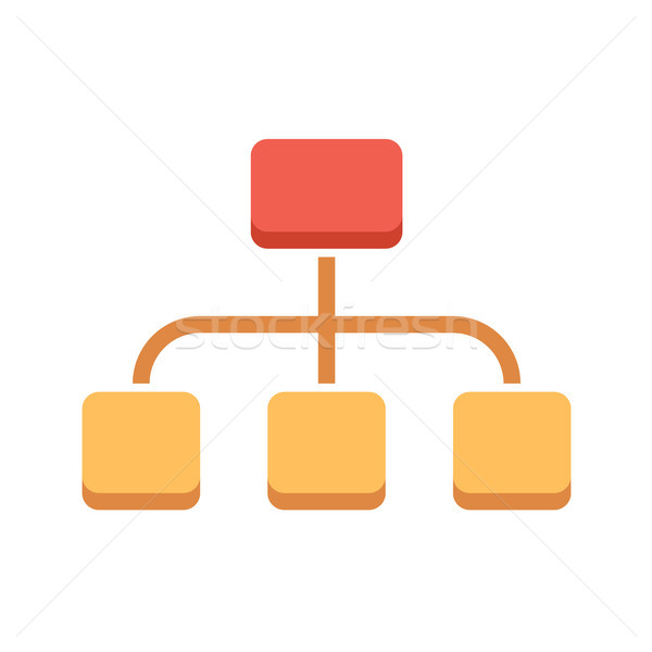 組織 ベクトル アイコン 孤立した 白 ストックフォト © smoki