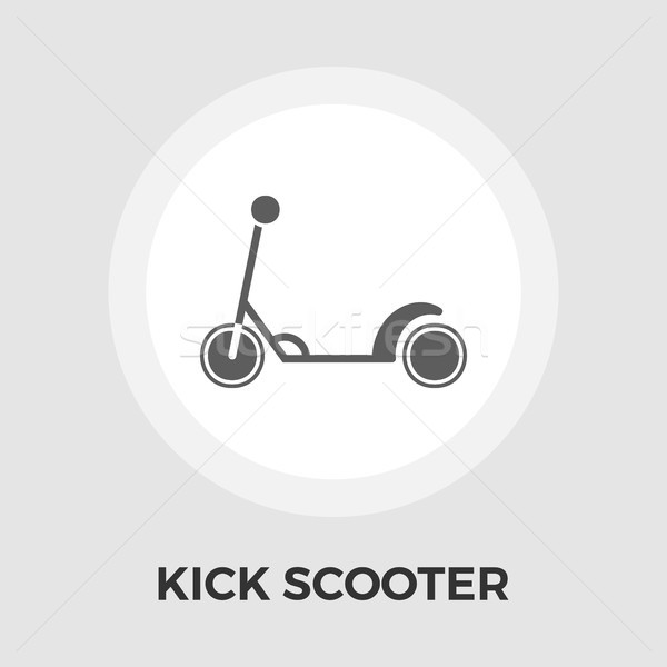 Scooter child vector flat icon Stock photo © smoki