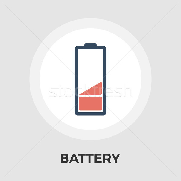Battery Flat Icon Stock photo © smoki