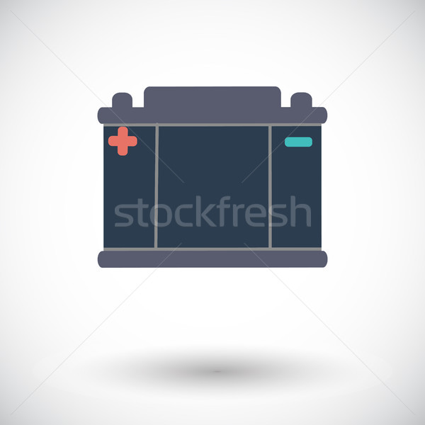 Battery flat icon. Stock photo © smoki