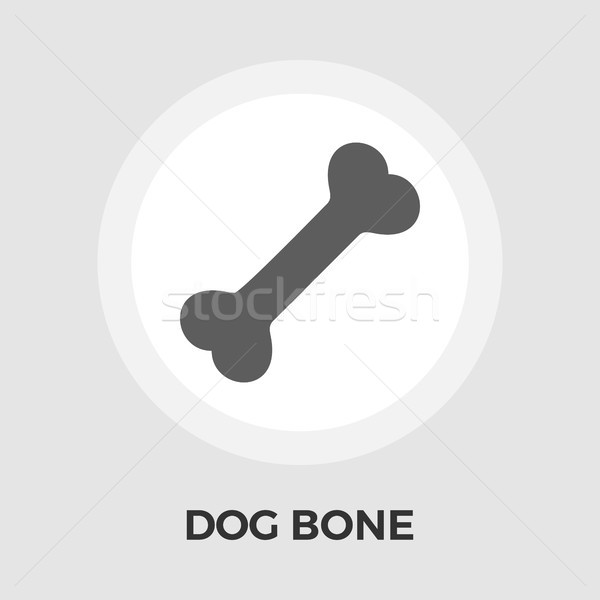 Dog bone flat icon. Stock photo © smoki