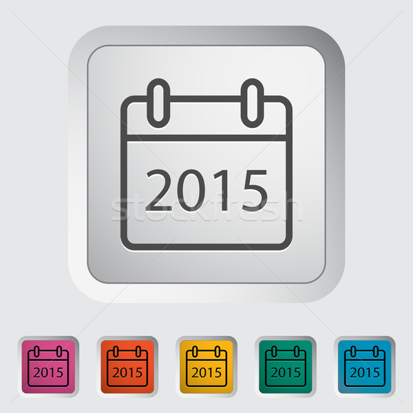 Calendar stroke icon Stock photo © smoki