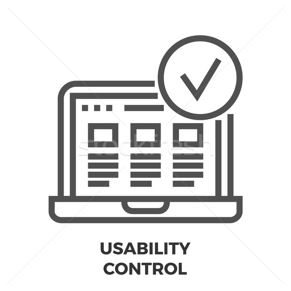 Usability Control Line Icon Stock photo © smoki