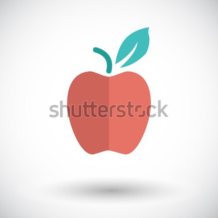 Apple flat icon Stock photo © smoki