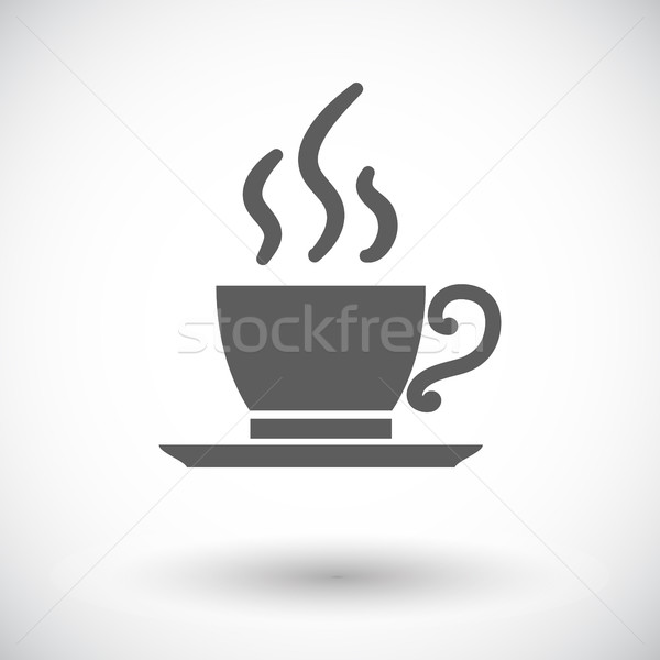 カフェ アイコン 白 コーヒー チョコレート 背景 ストックベクター C Oleksii Afanasiev Smoki Stockfresh