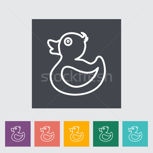 Duck icon Stock photo © smoki