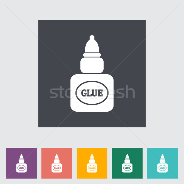 Glue flat icon Stock photo © smoki