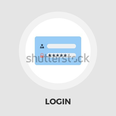 Inloggen kleur icon business ontwerp technologie Stockfoto © smoki