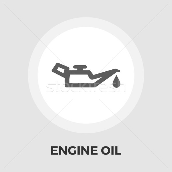 Engine oil flat icon Stock photo © smoki