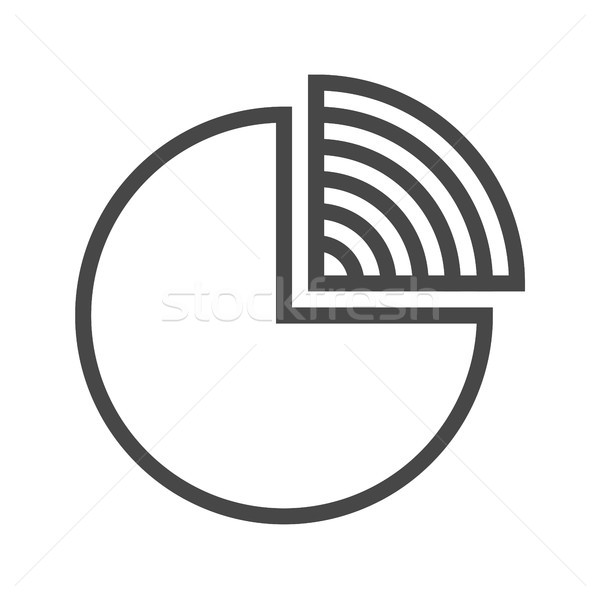 Pie Chart Vector Icon Stock photo © smoki