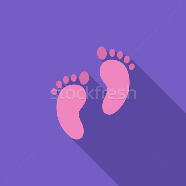 Foot icon Stock photo © smoki