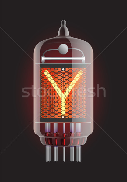 Nixie tube indicator. Stock photo © smoki