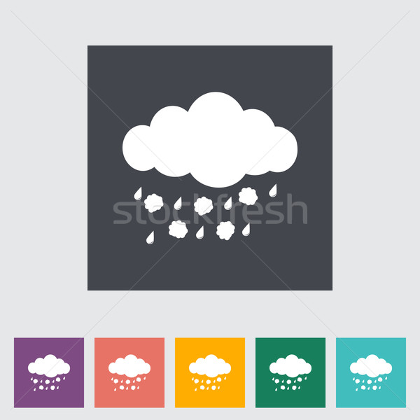 Hagel single icon. Vector illustration. Stock photo © smoki