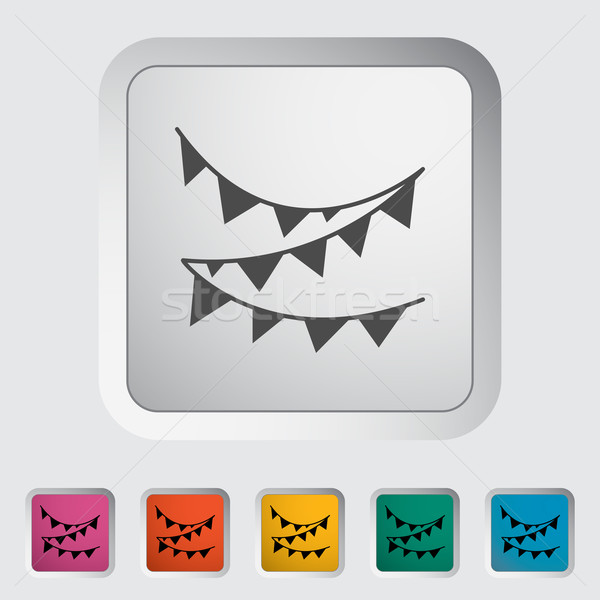 Bunting icon Stock photo © smoki