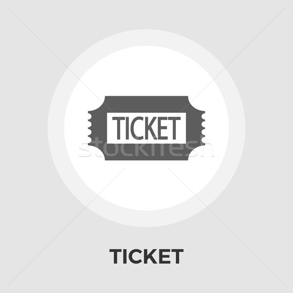 Ticket flat icon Stock photo © smoki