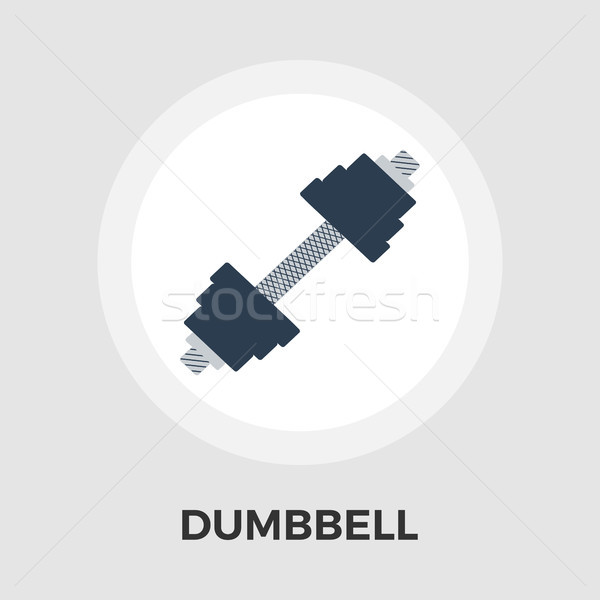 Dumbbell vector flat icon Stock photo © smoki